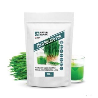   Natur Tanya® Vegán zöld búzafű por - Fehérjében gazdag tápanyagforrás, amely energiával lát el.200g