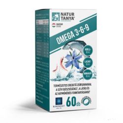   Natur Tanya® Omega 3-6-9 zsírsavak 3 féle természetes olajforrásból, standardizált lazac-, borágó- és krill olaj