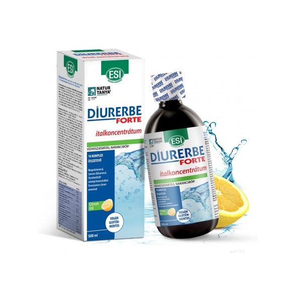 ESI® Diurerbe® Forte italkoncentrátum, citrom íz – Vízvisszatartás és cellulit ellen. 500ml