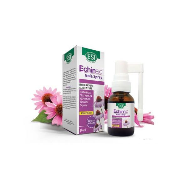 Natur Tanya® ESI® Alkoholmentes Echinacea torokspray - Több, mint 500 fújásra elegendő! Mentás ízű, cukormentes.