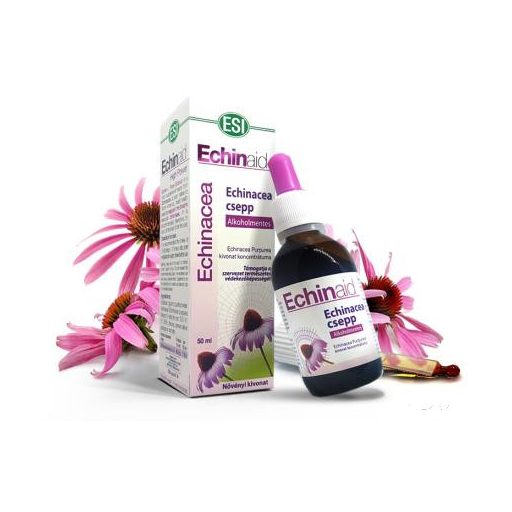 Natur Tanya® ESI® Alkoholmentes Echinacea csepp - Immunvédő, külső, belső gyulladások, felső légúti, húgyuti fertőzések.