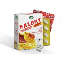   ESI® Kalory emergency 24x - Nopal kaktusz alapú tabletta, csökkenti az együtt elfogyasztott ételek GI- értékét.