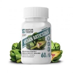   Natur Tanya® Vegán Articsóka 60x – Standardizált articsóka kivonat, ornitin aminosavval és B-vitaminokkal. Egészséges májműködés, emésztés és bélkomfort.