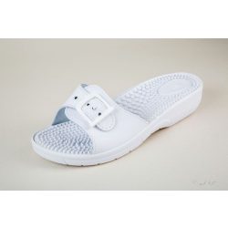 Pianella masszázs papucs - 1 pántos -fehér