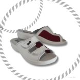 Pianella Hallux betétes papucs - 481/ fehér-bordó