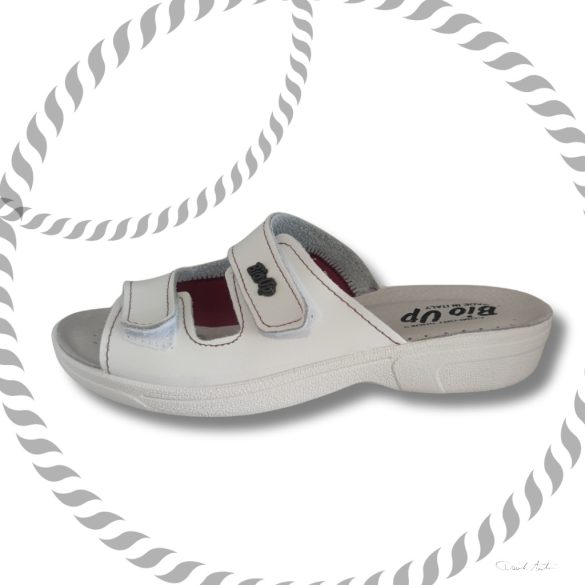 Pianella Hallux betétes papucs - 481/ fehér-bordó