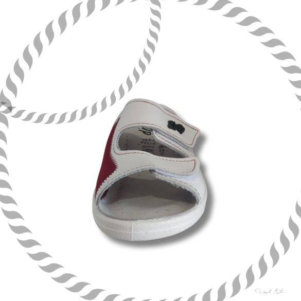 Pianella Hallux betétes papucs - 481/ fehér-bordó