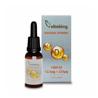 Vitaking D3+K2+K1 vitamin csepp 10ml (160 adag)