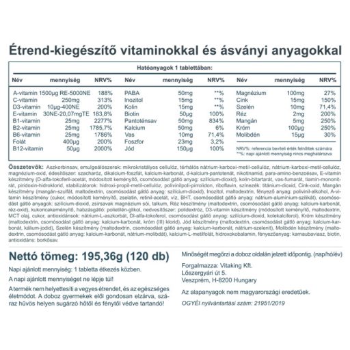 Vitaking Mega1 Family vitamin 120x