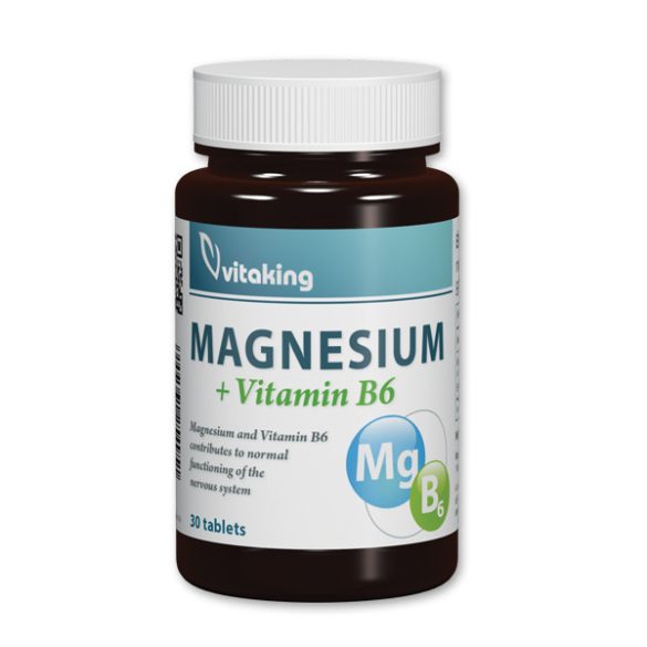 Vitaking Magnézium citrát + B6 vitamin 30x