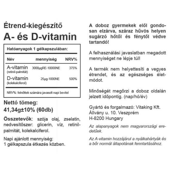 Vitaking A&D vitamin 60x