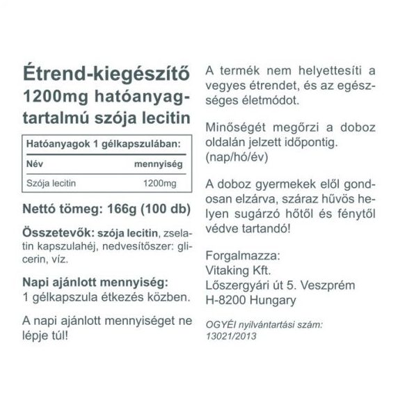 Vitaking Lecitin 100x
