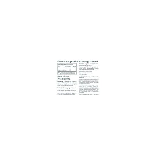Vitaking Ginzeng kivonat 400mg 90x