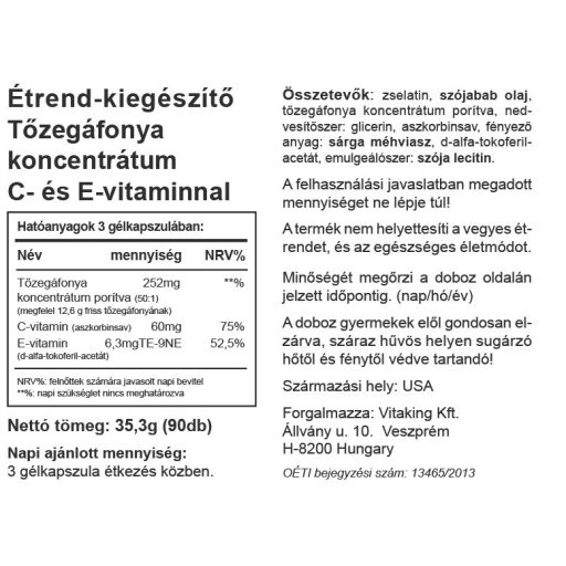 Vitaking Tőzegáfonya 90x