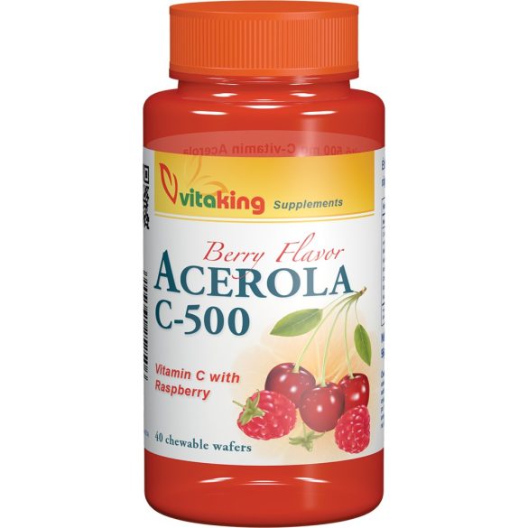Vitaking Acerola C-500 rágótabletta MÁLNÁS 40x