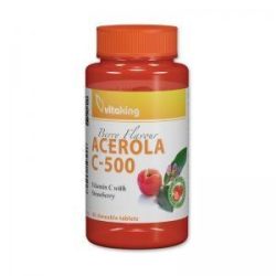 Vitaking Acerola C-500 rágótabletta EPRES 40 x