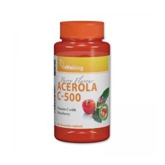 Vitaking Acerola C-500 rágótabletta EPRES 40 x