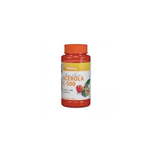 Vitaking Acerola C-500 rágótabletta EPRES 40 x