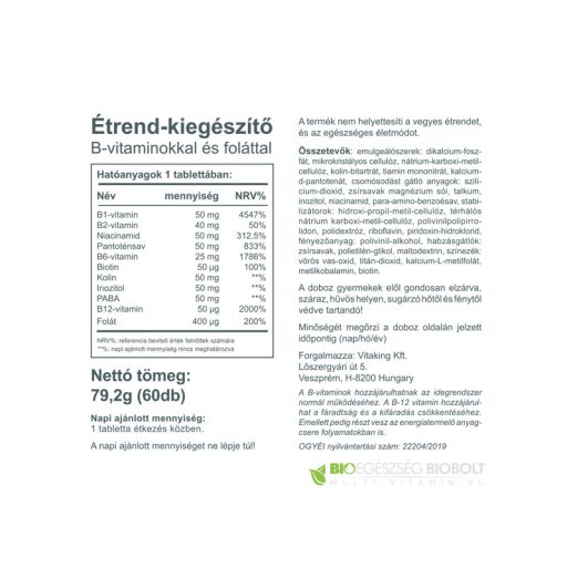 Vitaking Mega B-50 komplex 60x