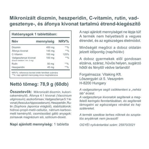 Vitaking Vadgesztenye Komplex 60x