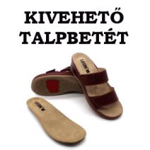 Kivehető talpbetétes papucsok