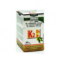   JutaVit K2-vitamin 120µg – D3-vitamin 2200NE – K1-vitamin 700µg 60 db